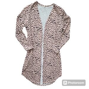 Leopard Print Cardigan- Size Medium